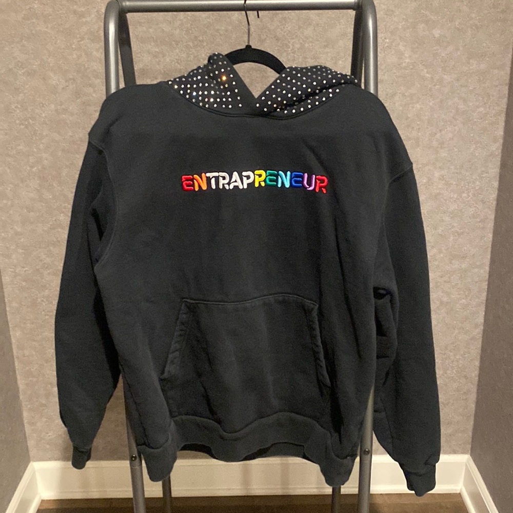 Heavy black hoodie. Size large.